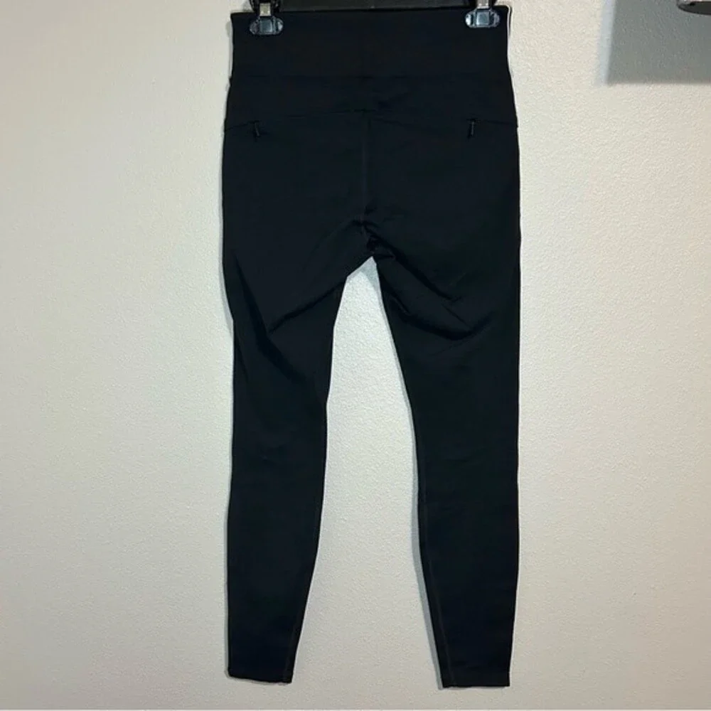 Athleta Track Tux Tight black & white athletic leggings women’s size small